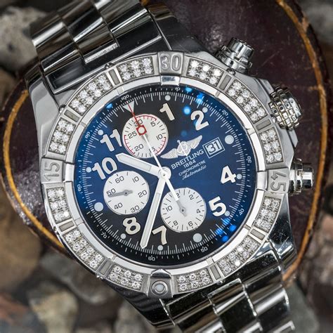 custom diamond breitling|breitling diamond watches for men.